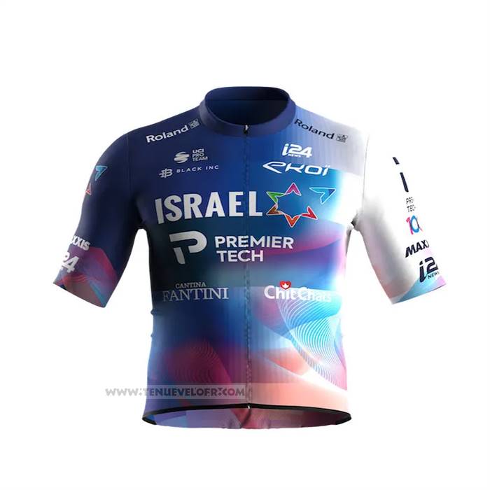 2023 Maillot Cyclisme Israel Cycling Academy Multicolore Manches Courtes Et Cuissard